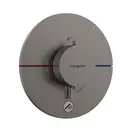 Термостат скрытого монтажа на 1 потребитель и дополнительный выход Hansgrohe ShowerSelect Comfort S (цвет - матовый чёрный хром) 15562340
