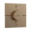 Термостат на 2 потребителя со встроенной защитной комбинацией EN 1717 Hansgrohe ShowerSelect Comfort E (цвет - шлифованная бронза) 15578140