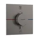 Термостат на 2 потребителя со встроенной защитной комбинацией EN 1717 Hansgrohe ShowerSelect Comfort E (цвет - матовый чёрный хром) 15578340