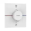 Термостат на 2 потребителя со встроенной защитной комбинацией EN 1717 Hansgrohe ShowerSelect Comfort E (цвет - белый матовый) 15578700