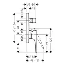 Смеситель для ванны Hansgrohe Metropol (цвет - белый матовый) 32546700
