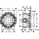 Hansgrohe Novus 200 Змішувач для ванни, хром (71047180)