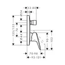 Hansgrohe Logis Змішувач для ванни/душа, чорний матовий (71405670)