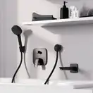 Hansgrohe Logis Змішувач для ванни/душа, чорний матовий (71405670)