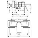 Смеситель для душа Hansgrohe Vernis Shape (цвет - чёрный матовый) (71650670) фото 3 Aquada.com.ua