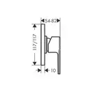 Смеситель для душа Hansgrohe Vernis Shape (цвет - чёрный матовый) (71658670) фото 2 Aquada.com.ua