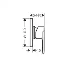 Hansgrohe Vernis Blend Змішувач для душу, хром (71663000)
