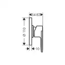 Hansgrohe Vernis Blend Змішувач для душу, хром (71663000)