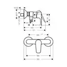 Hansgrohe Talis E Смеситель для душа, белый матовый (71760700)