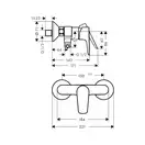 Hansgrohe Talis E Змішувач для душу, золото (71760990)