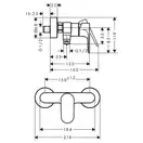 Hansgrohe Rebris Смеситель для душа, Matt Black (72640670)