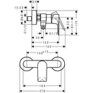 Hansgrohe Rebris E Смеситель для душа, хром (72650000)