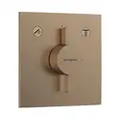 Hansgrohe DuoTurn E Смеситель скрытый, шлифованная бронза (75417140)