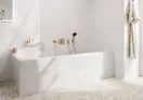 Hansgrohe DuoTurn E Смеситель скрытый, шлифованная бронза (75417140)