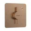 Смеситель скрытого монтажа на 1 потребитель Hansgrohe DuoTurn Q (цвет - шлифованная бронза) 75614140