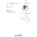 Змішувач для душу вбуд.(зовнішня част )PURE&EASY 374200565 KLUDI НІМЕЧЧИНА