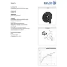 Накл. панель BALANCE ванна/душ 526508775  чорний мат KLUDI