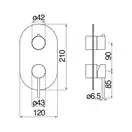 Nobili Змішувач для душу WE81102, Red canyon PVD (WE81102/VERCP)