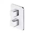змішувач для ванни та душу з термостатом Omnires Parma chrome/white (PM7436CRB)