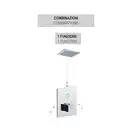 Смеситель для душа Paffoni Compact Box (цвет - чёрный матовый) (CPM513NO)