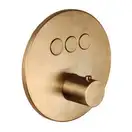 Термостат для душа Paffoni Compact Box (цвет - Honey gold spazzolato / Матовое медовое золото) (CPT019HGSP)