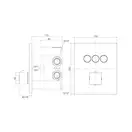 Paffoni Compact Box Термостат для душу, чорний матовий (CPT519NO)