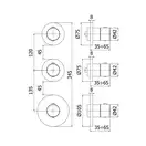 Термостат для душа/ванны Paffoni Modular Box (цвет - хром), в комплекте со скрытой частью (MDE018CR+MDBOX018)