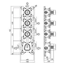 Термостат для душа/ванны Paffoni Modular Box (цвет - хром), в комплекте со скрытой частью (MDE019CR+MDBOX019)