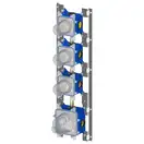Термостат для душа/ванны Paffoni Modular Box (цвет - хром), в комплекте со скрытой частью (MDE019CR+MDBOX019)