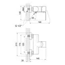 Смеситель для душа Qtap Vranov 4018104C (QTVIT4018104C)