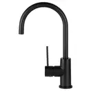 Смеситель для кухни Corsan LUGO BLACK MATT черный з подвижным носиком (CMB7522BL)