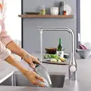 Змішувач сенсорний кухонний для мийки GROHE Essence FootControl (30311DC0)