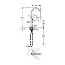 Змішувач для кухні Grohe Essence одноважільний, чорний матовий (30503KF0)