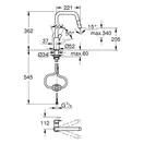 Grohe Eurosmart Смеситель для кухни, черный матовый (306192430)