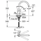 Змішувач для кухні Grohe BauEdge New (31233001)