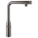 Змішувач для кухні GROHE Essence SmartControl з висувним L-подібним виливом, графіт глянець (31615A00)