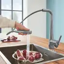 Кухонний змішувач Grohe Zedra, сталь (32553DC2)