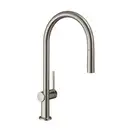 Змішувач для кухні Hansgrohe Talis M54 210 2jet з витяжним виливом, нержавіюча сталь (72800800)