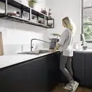 Hansgrohe Talis M54 210 Смеситель кухни, черный хром (72808340)