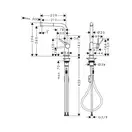 Hansgrohe Talis M54 270 Смеситель для кухни, стальной (72808800)