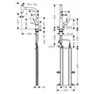 Кухонный смеситель 220, с вытяжным изливом, 1jet, sBox Hansgrohe Talis Select M51 (цвет - хром) 73852000