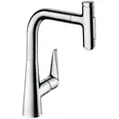 Змішувач кухонний Hansgrohe Talis 220 2jet з витяжним зливом Sbox, хром (73868000)