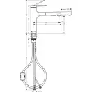 Hansgrohe Zesis M33 160 Смеситель для кухни, черный (74801670)