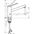 Hansgrohe Zesis M33 150 Смеситель для кухни, черный (74802670)