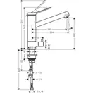Hansgrohe Zesis M33 Смеситель для кухни, хром (74808000)