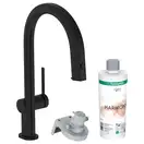 Смеситель для кухни Hansgrohe Aqittura M91 FilterSystem 210, 1jet, sBox (цвет - чёрный матовый) 76800670