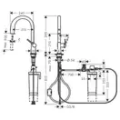 Змішувач кухонний Hansgrohe Aqittura M91 FilterSystem 210 1jet pull/out Harmony, Stainless (76801800)