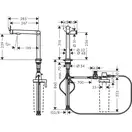 Hansgrohe Aqittura M91 Смеситель для кухни, хром (76804000)
