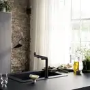 Hansgrohe Aqittura M91 Смеситель для кухни, черный (76804670)