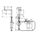 Змішувач для кухні Hansgrohe Aqittura M91 FilterSystem 240 1jet, Stainless Steel (76804800)